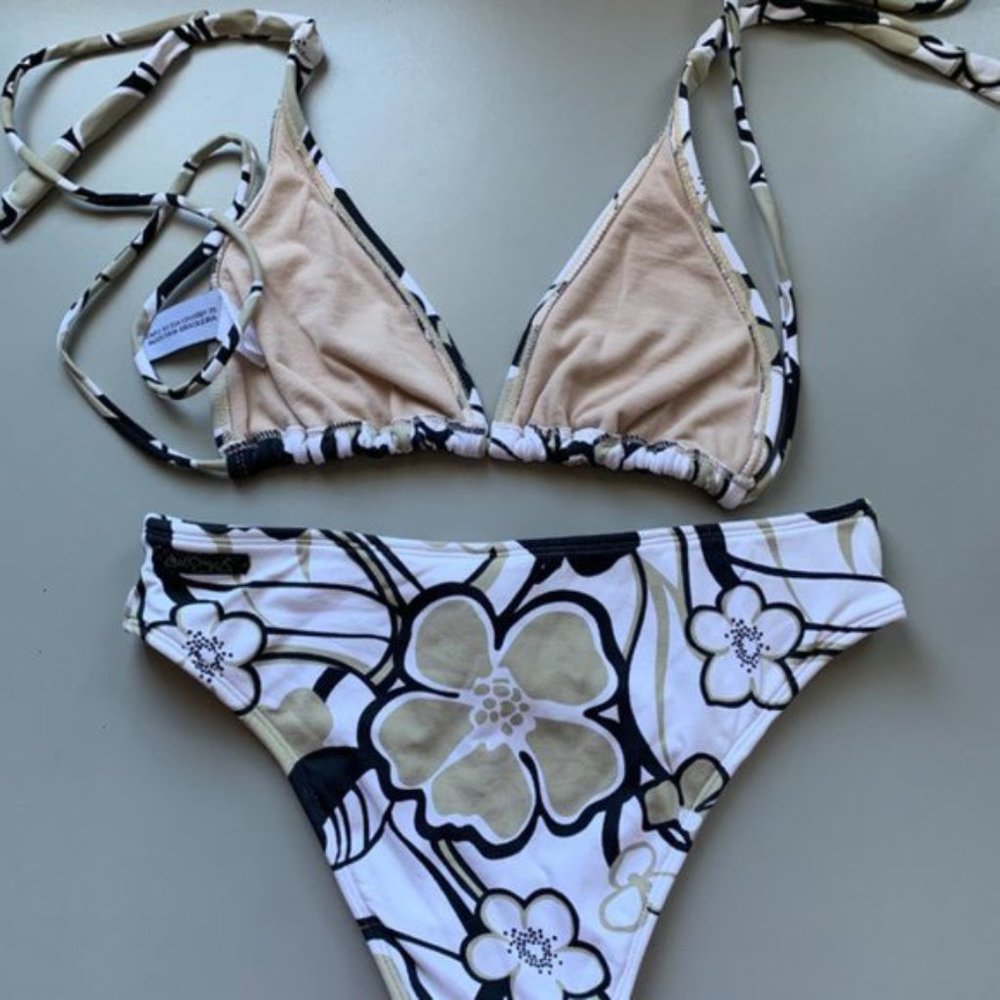 Tie Back Halter Bikini and Matching Cover Up Dress - Picture 3 of 6